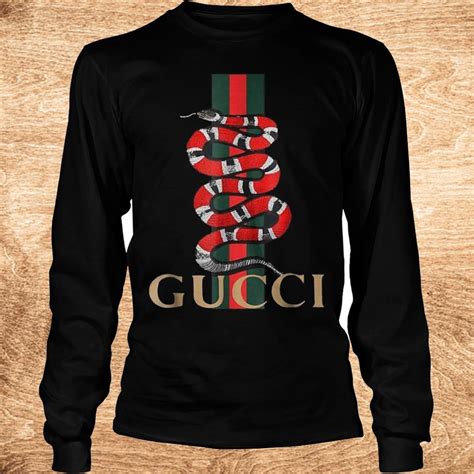 gucci t shirts snake|black gucci snake shirt.